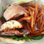 tuscany eggplant melt with fries